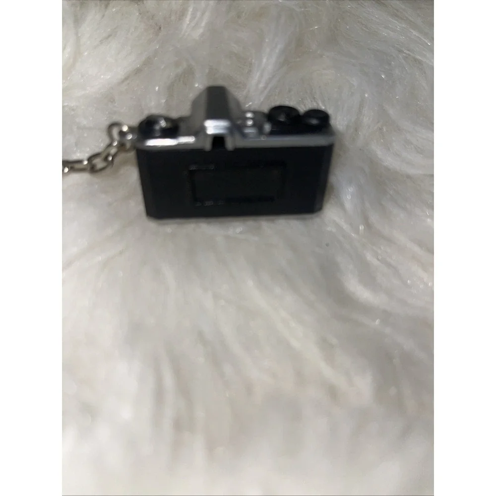 Vintage Old Black & Gray Mini Toy Camera Keychain